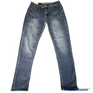 The Zig Zag Stripe skinny jeans, size 8